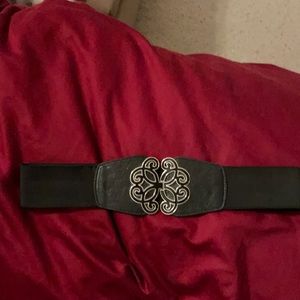 Black stretch belt